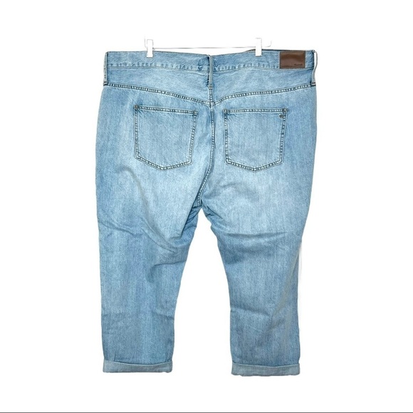 NWT MADEWELL 90s High Rise Ankle Crop Light Wash Denim Tapered Leg Mom Jeans 37 - Picture 6 of 10